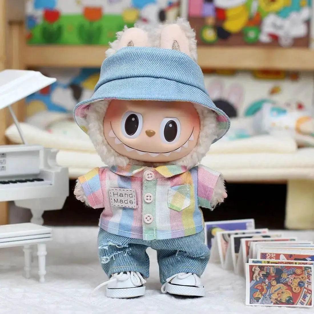  Denim Suit Mini Clothes For Ropa Labubu Jumpsuit Set -  ToylandEU™