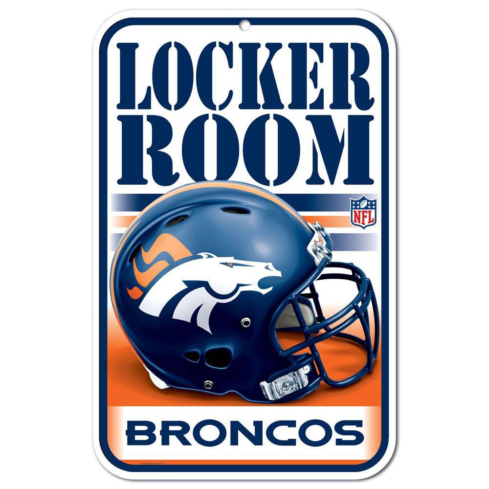 Denver Broncos 11x17 Plastic Locker Room Sign Wincraft - ToylandEU