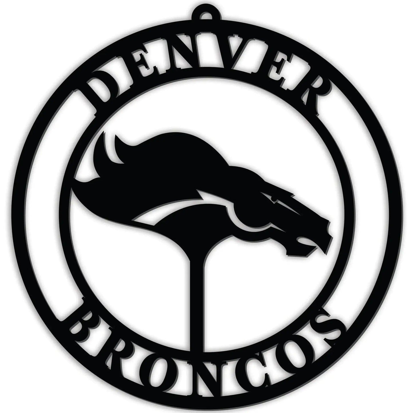  Denver Broncos 16 Inch Door Sign Hanger Black PVC Display -  ToylandEU™