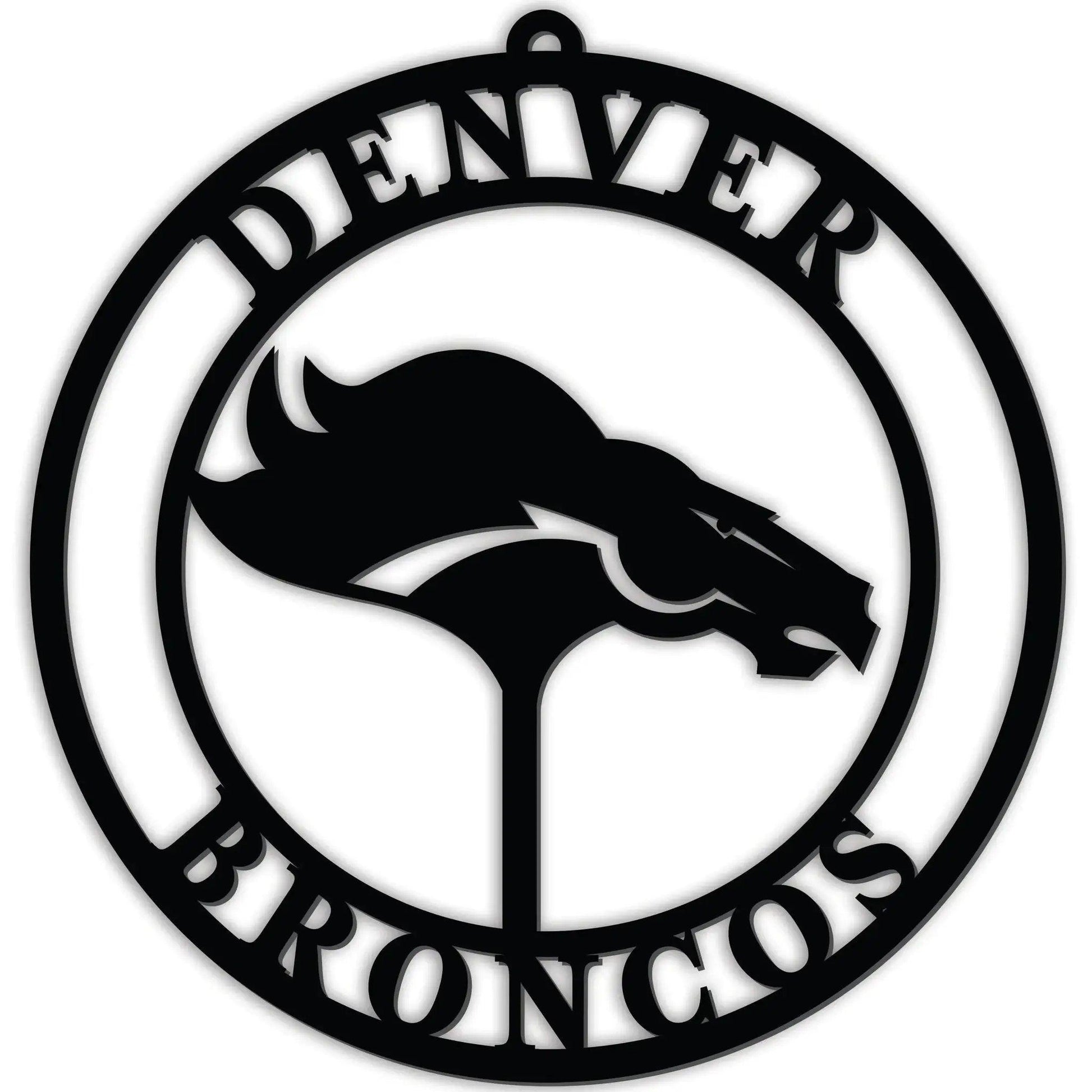  Denver Broncos 16 Inch Door Sign Hanger Black PVC Display -  ToylandEU™