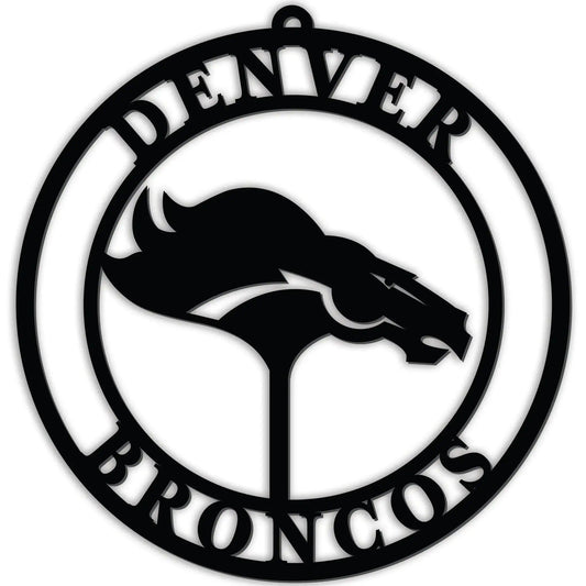  Denver Broncos 16 Inch Door Sign Hanger Black PVC Display -  ToylandEU™
