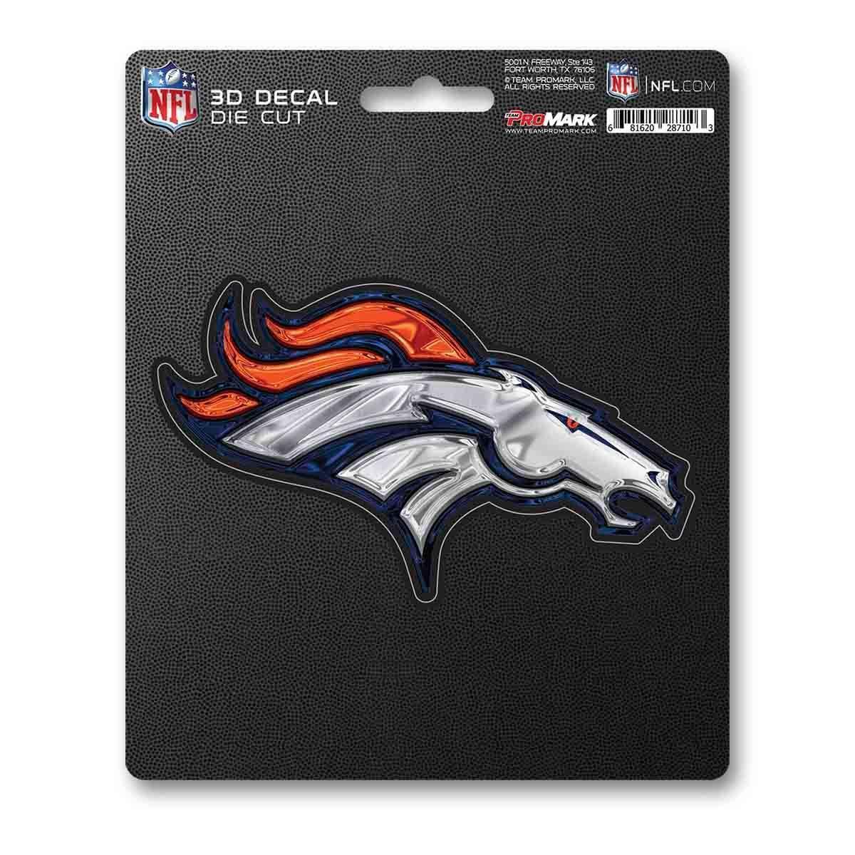  Denver Broncos 3D Die Cut Decal Logo 5x8 By Fan Mats -  ToylandEU™