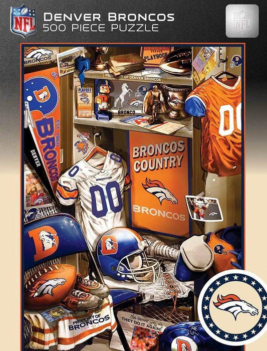  Denver Broncos 500 Piece Puzzle Locker Room Scene Artwork -  ToylandEU™