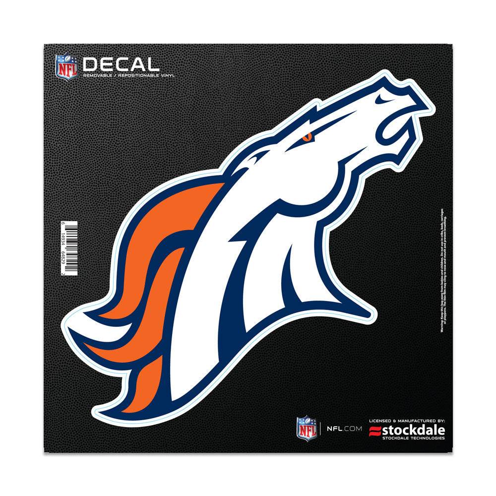 Denver Broncos 6x6 All Surface Vinyl Decal Removable Logo - ToylandEU