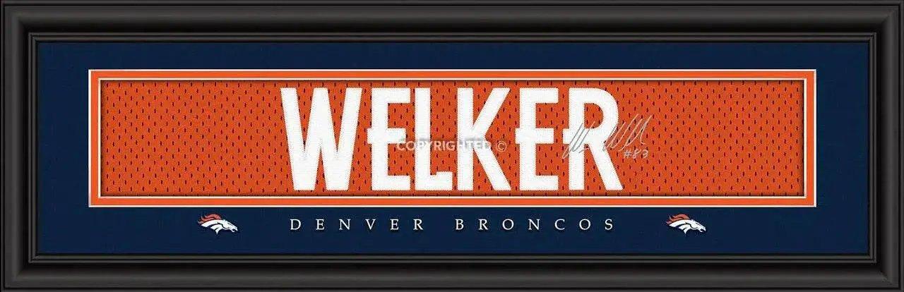  Denver Broncos 8x24 Signature Style Wes Welker Print Framed -  ToylandEU™