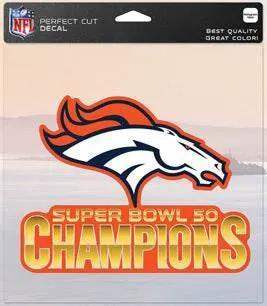  Denver Broncos 8x8 Die Cut Decal Super Bowl 50 Champion -  ToylandEU™