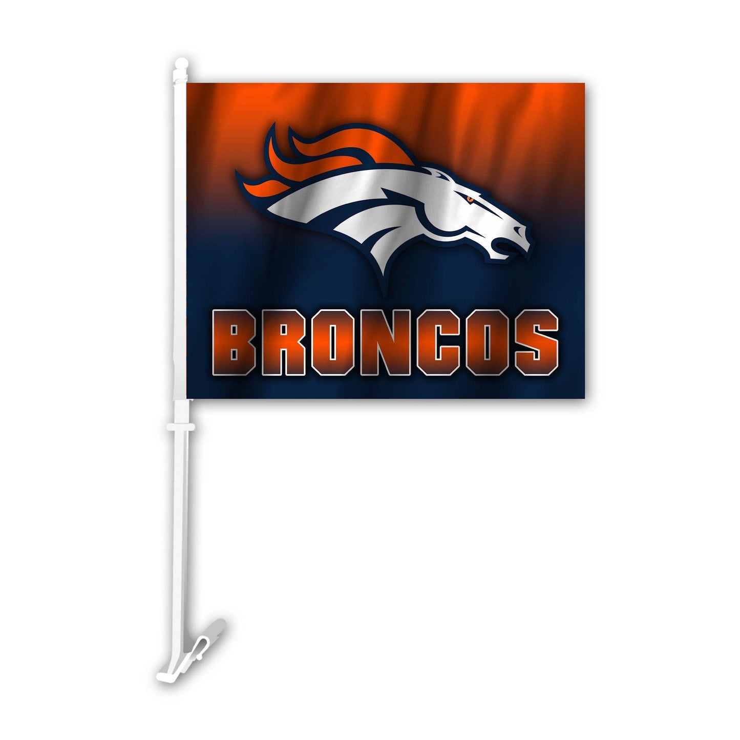 Denver Broncos Car Flag Ombre Design Banner For Vehicles - ToylandEU