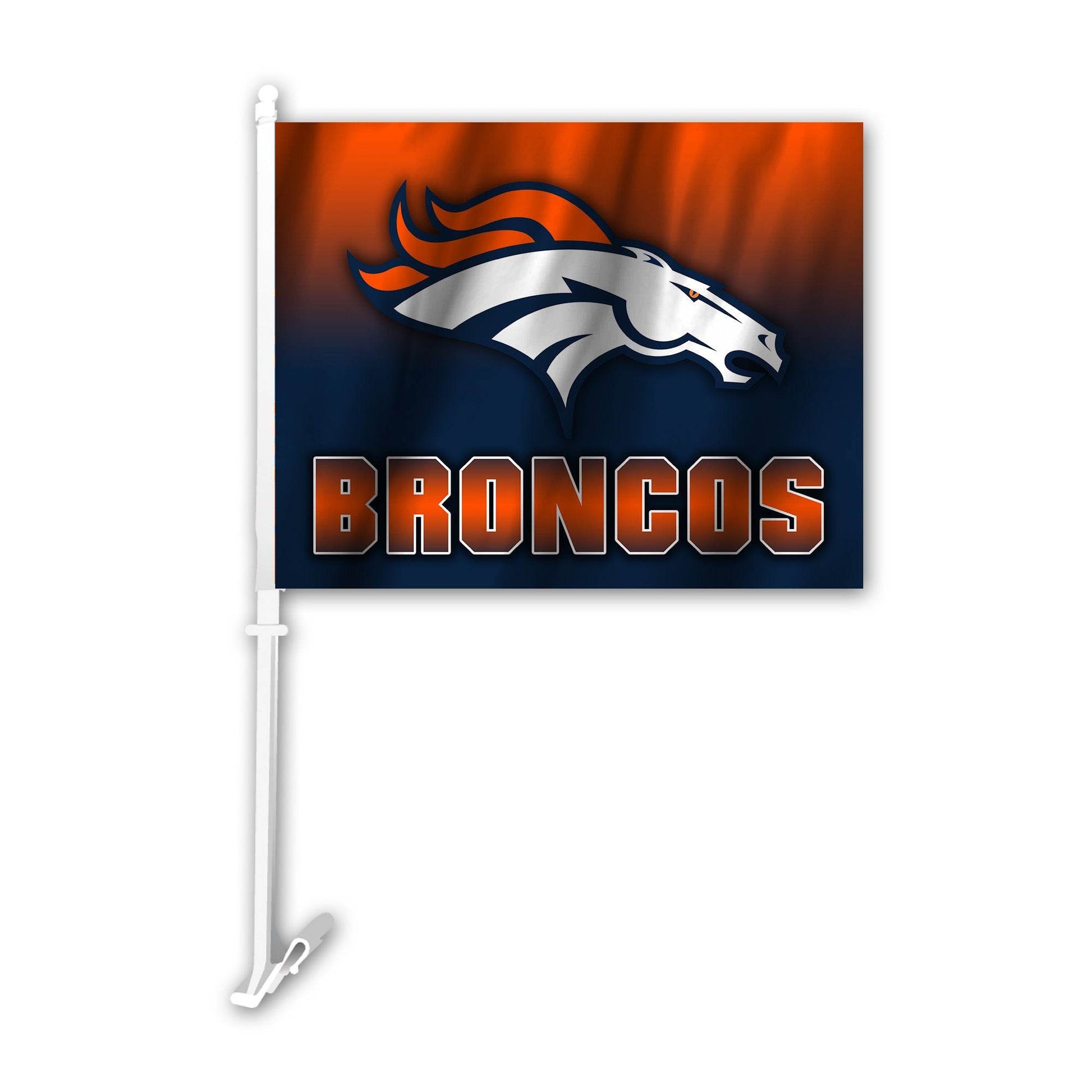 Denver Broncos Car Flag Ombre Design Banner For Vehicles - ToylandEU
