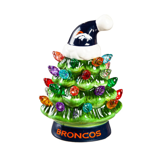 Denver Broncos Christmas Tree LED Tabletop 4 Inch Decor - ToylandEU