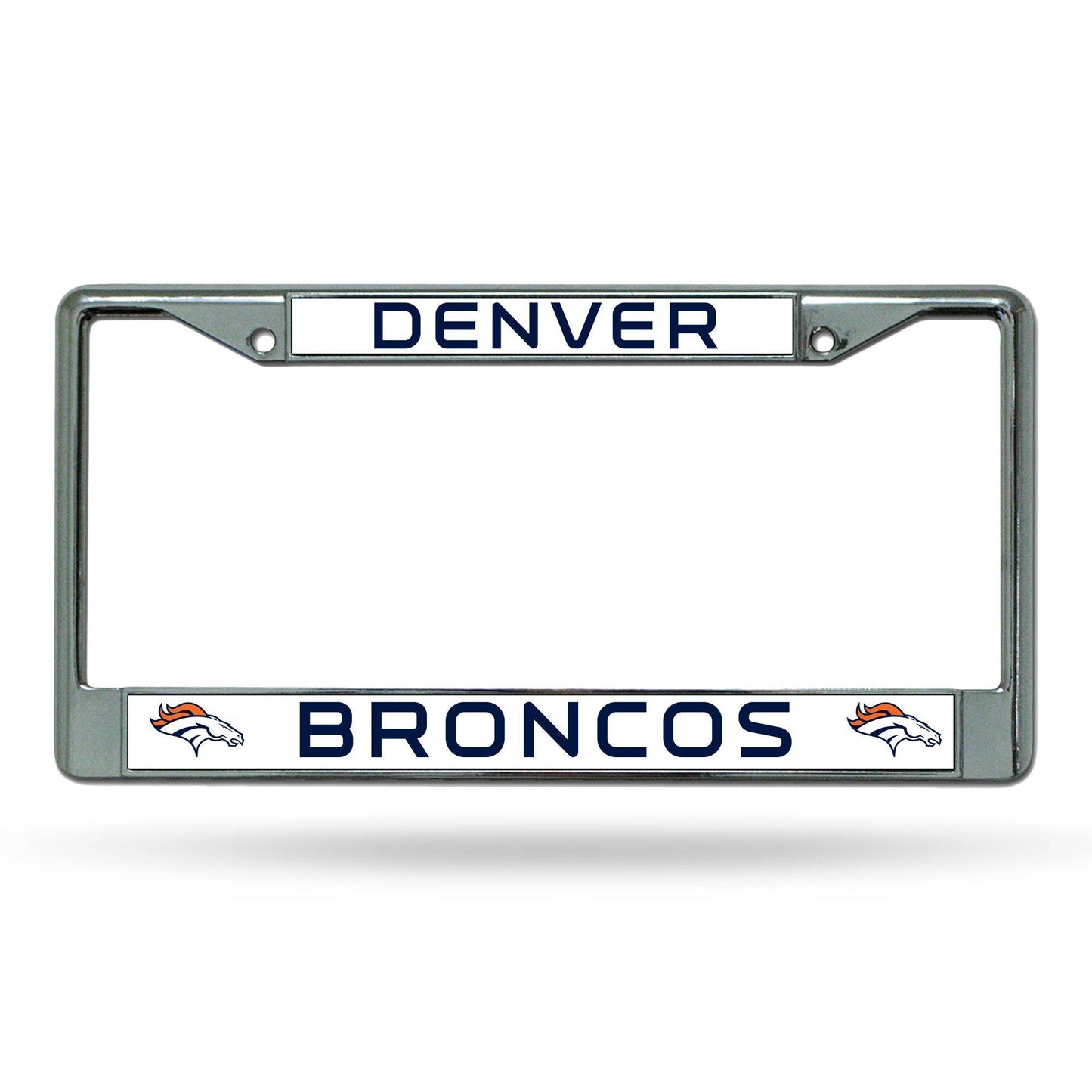 Denver Broncos Chrome License Plate Frame Licensed By Rico - ToylandEU