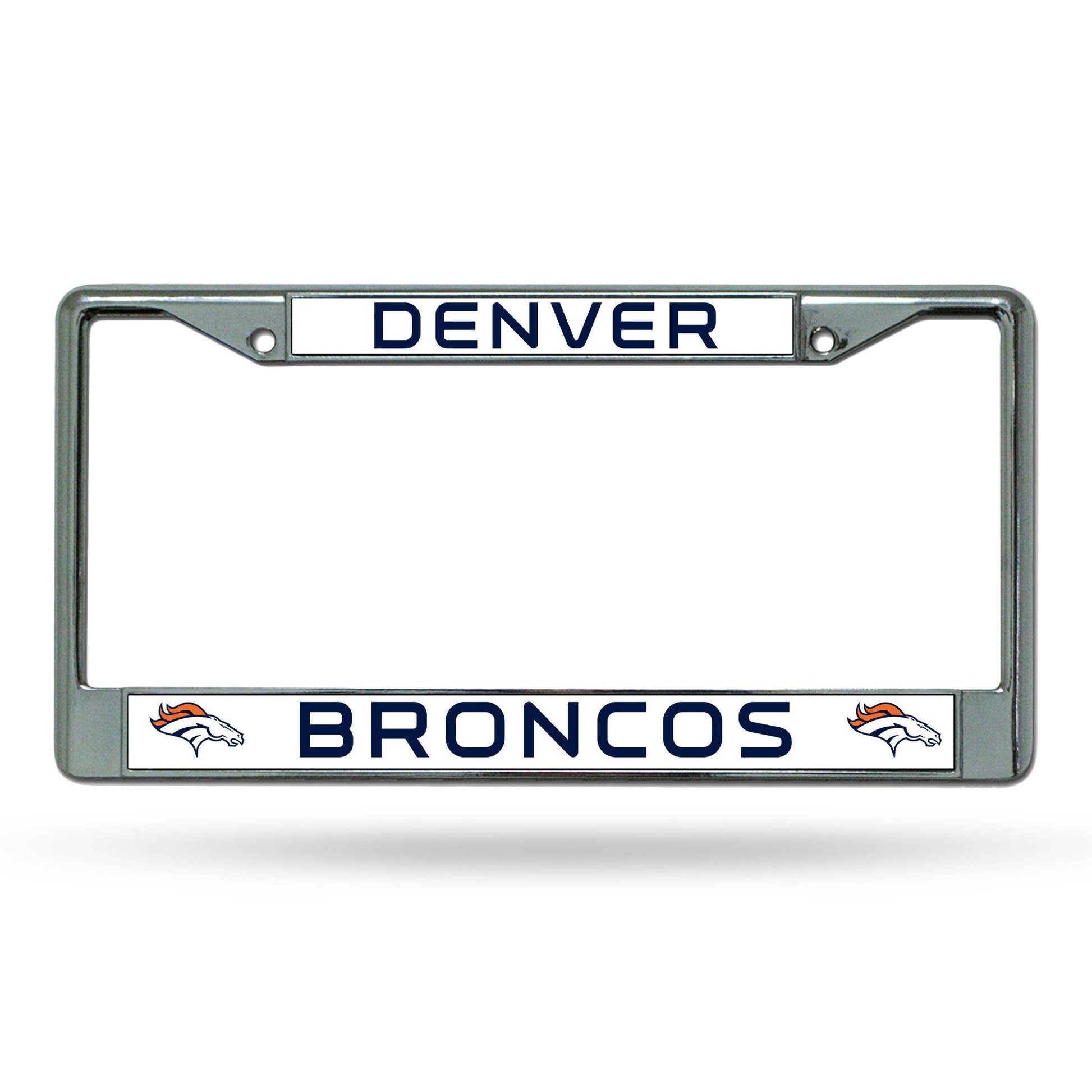Denver Broncos Chrome License Plate Frame Licensed By Rico - ToylandEU
