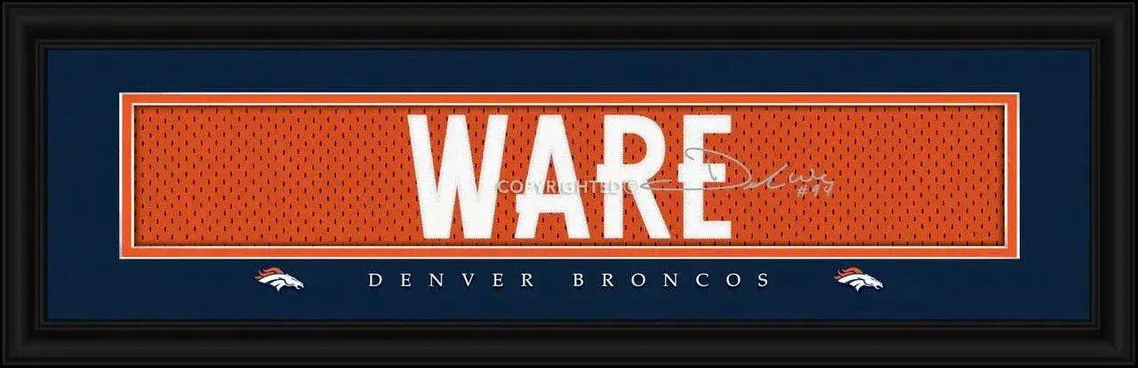  Denver Broncos DeMarcus Ware Print Signature 8x24 Framed -  ToylandEU™