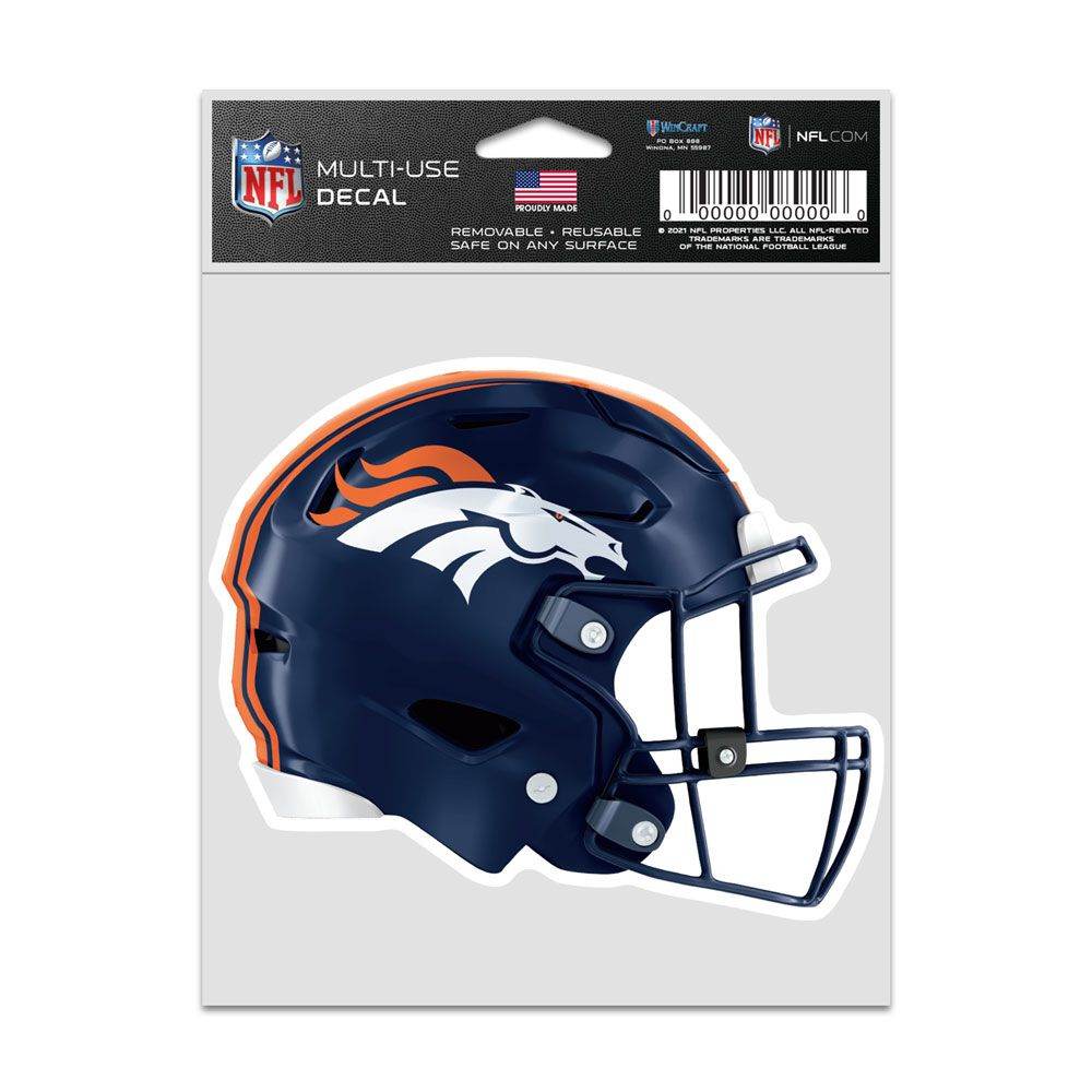 Denver Broncos Decal 3 75x5 Helmet Fan Wincraft NFL - ToylandEU
