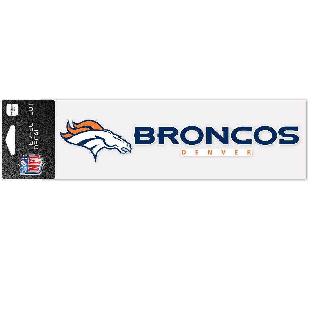 Denver Broncos Decal 3x10 Perfect Cut Wordmark Color - ToylandEU