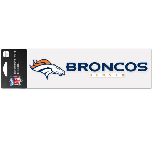 Denver Broncos Decal 3x10 Perfect Cut Wordmark Color - ToylandEU