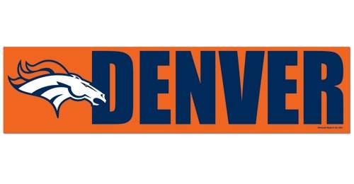 Denver Broncos Decal Bumper Sticker - ToylandEU