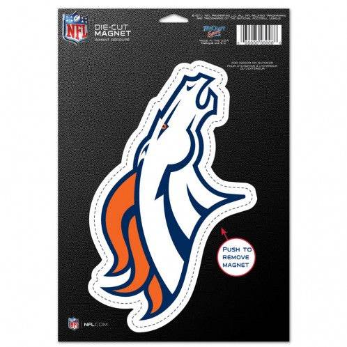 Denver Broncos Die Cut Logo Magnet 6.25x9 Special Order - ToylandEU