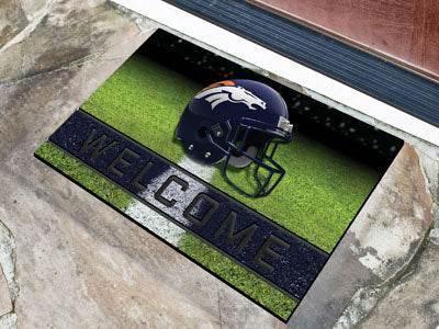  Denver Broncos Door Mat Welcome 18x30 Crumb Rubber Official -  ToylandEU™