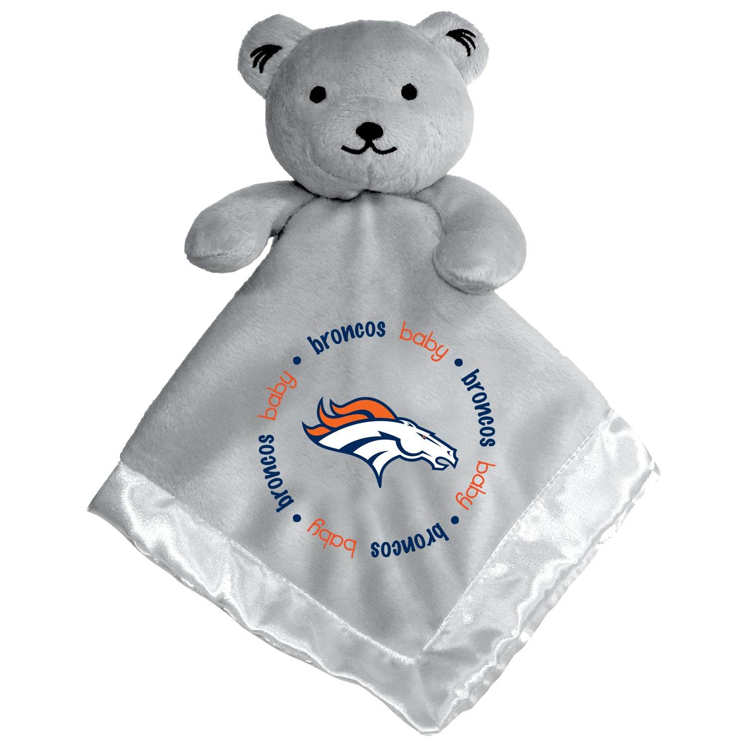 Denver Broncos Embroidered Security Bear Gray Plush 14 Inch - ToylandEU