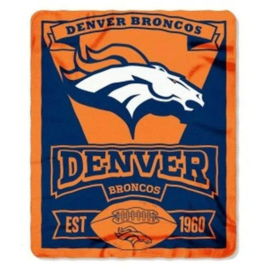 Denver Broncos Fleece Blanket 50x60 Northwest Marque Design - ToylandEU