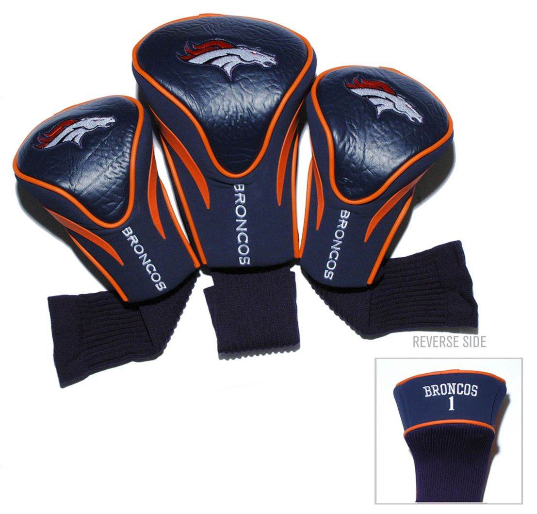 Denver Broncos Golf Club 3 Piece Contour Headcover Set - ToylandEU