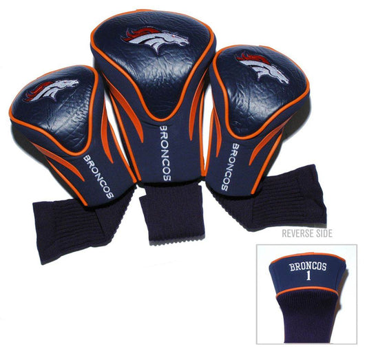 Denver Broncos Golf Club 3 Piece Contour Headcover Set - ToylandEU