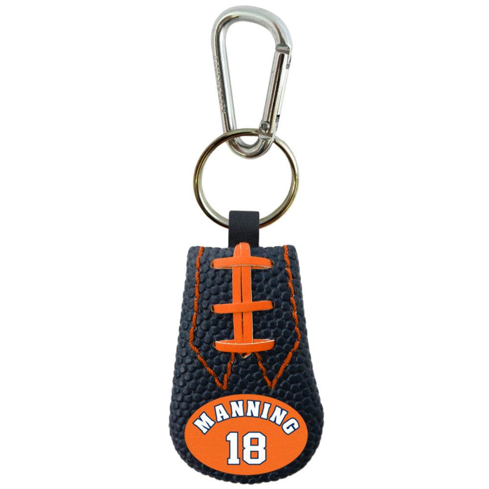 Denver Broncos Keychain Football Peyton Manning Design CO - ToylandEU