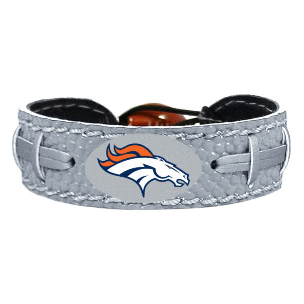 Denver Broncos Leather Bracelet With Ceramic Bead Charm - ToylandEU