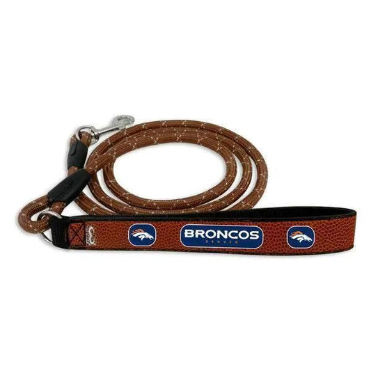  Denver Broncos Leather Frozen Rope Pet Leash Size Medium -  ToylandEU™