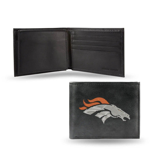  Denver Broncos Leather Wallet Billfold Embroidered Black -  ToylandEU™