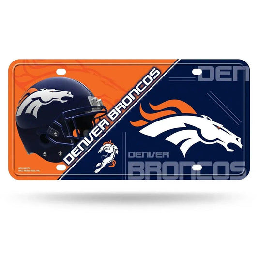  Denver Broncos License Plate Aluminum Officially Licensed -  ToylandEU™