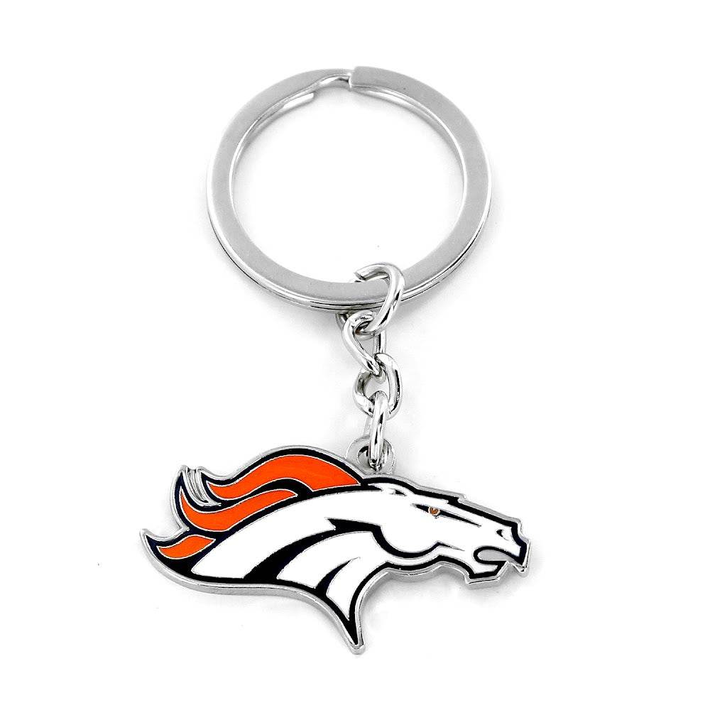 Denver Broncos Logo Keychain Metal Durable With Split Ring - ToylandEU