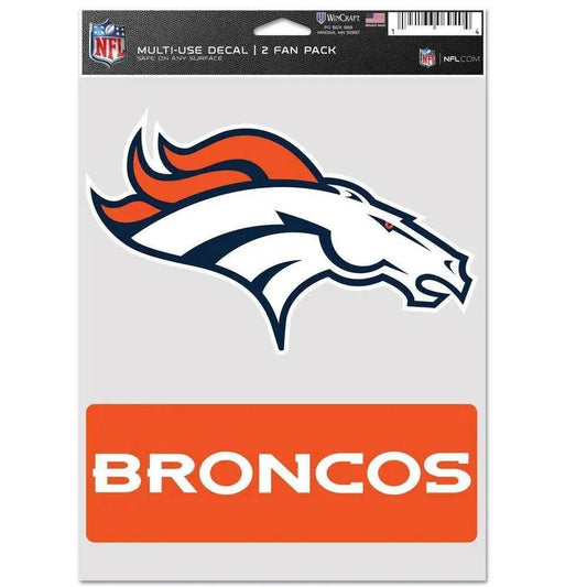  Denver Broncos Multi Use Fan Decals Bundle Two Pack -  ToylandEU™