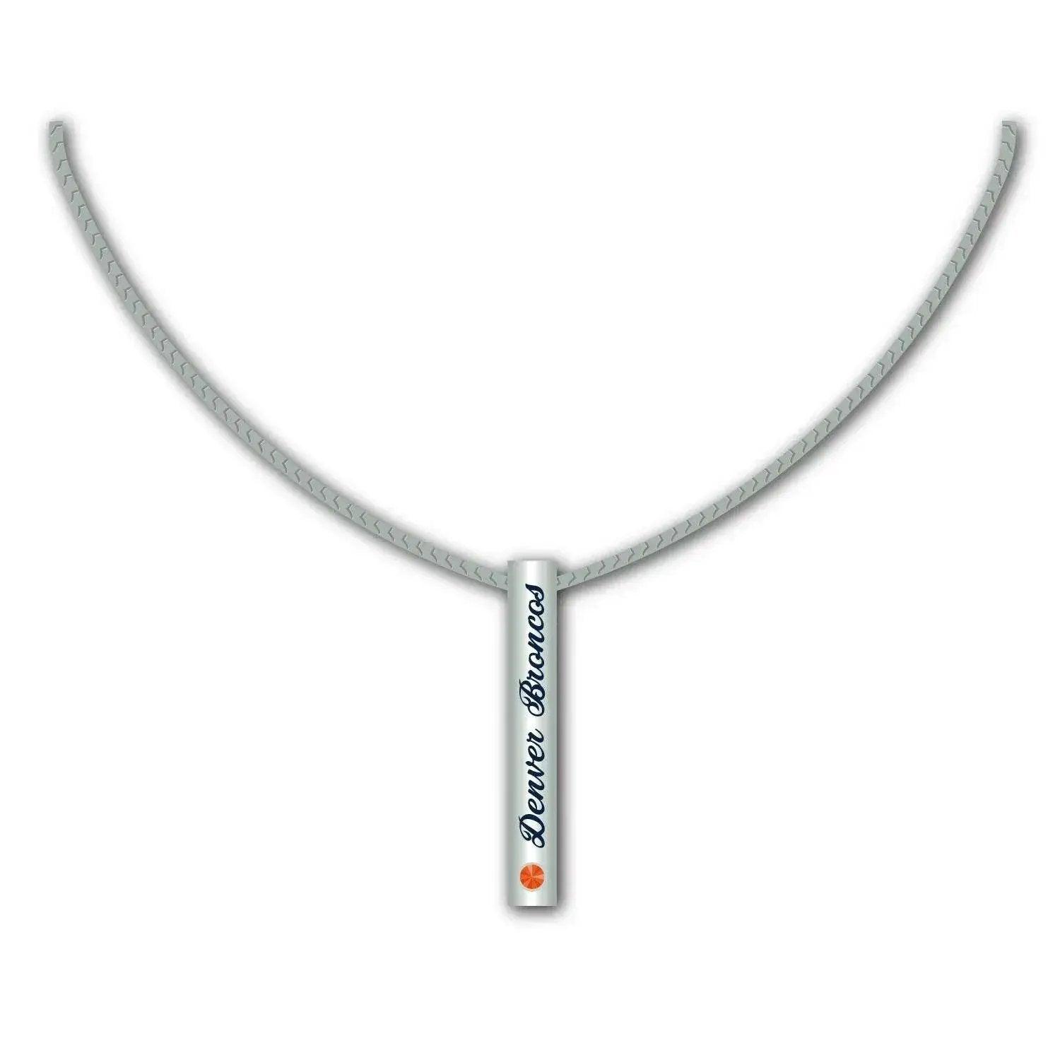  Denver Broncos Necklace Sterling Silver Bar Charm Pendant -  ToylandEU™