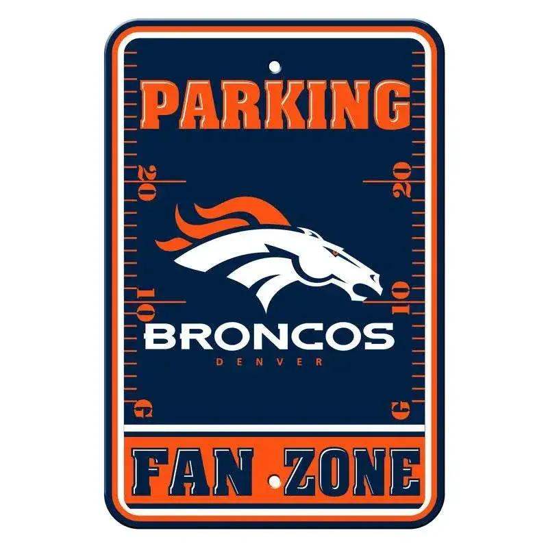  Denver Broncos Parking Sign 12x18 Plastic Fan Zone Style CO -  ToylandEU™