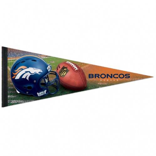 Denver Broncos Pennant 12x30 Premium Style Helmet Design - ToylandEU
