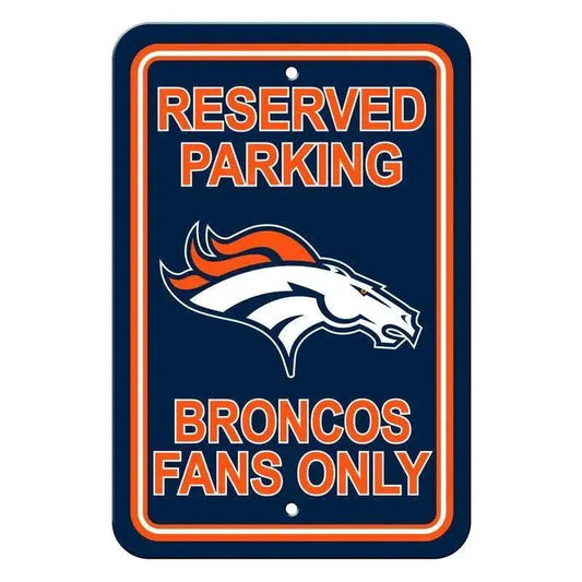  Denver Broncos Reserved Parking Sign 12x18 Plastic Colorado -  ToylandEU™