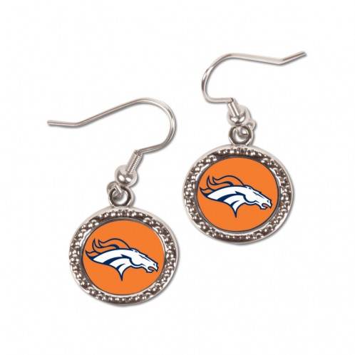 Denver Broncos Round Earrings Officially Licensed Logo - ToylandEU