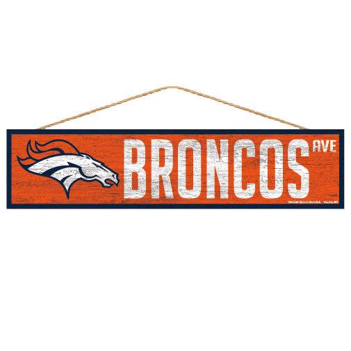 Denver Broncos Sign 4x17 Wood Avenue Design By Wincraft - ToylandEU
