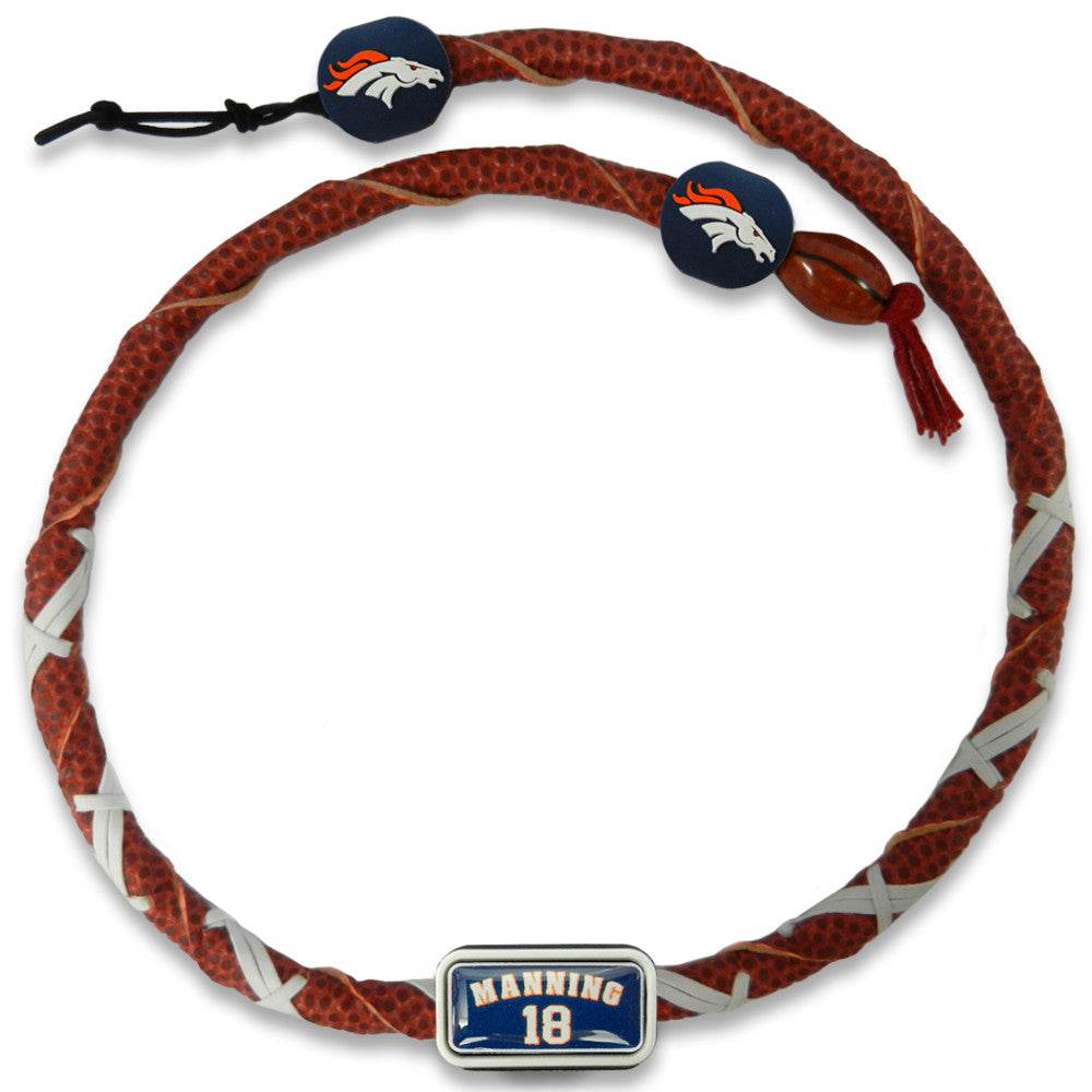Denver Broncos Spiral Football Necklace Peyton Manning - ToylandEU