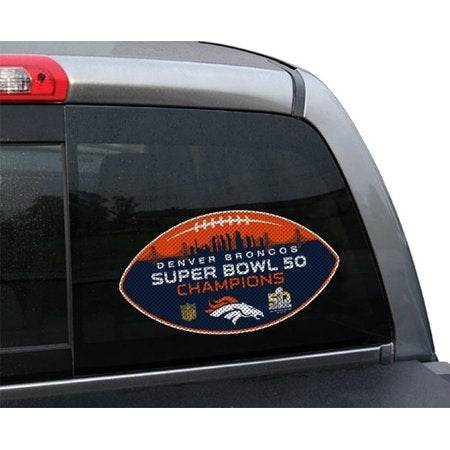 Denver Broncos Super Bowl 50 Champion Window Film Die Cut - ToylandEU