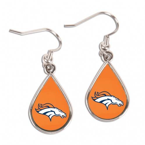 Denver Broncos Tear Drop Earrings Officially Licensed - ToylandEU