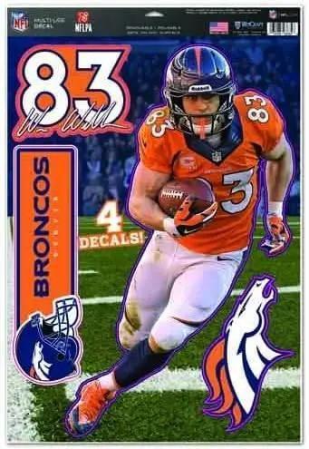  Denver Broncos Wes Welker Decal Multi Use Cling 5x6 -  ToylandEU™
