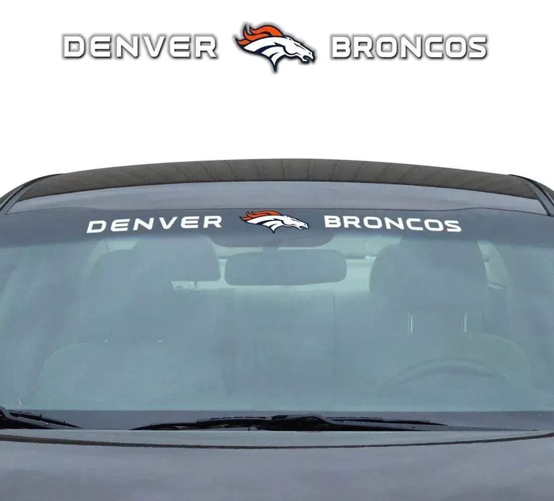 Denver Broncos Windshield Decal 35x4 Universal Fit Durable - ToylandEU