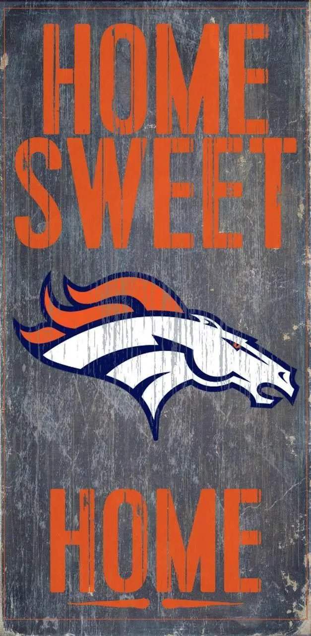  Denver Broncos Wood Sign Home Sweet Home 6x12 Inches Decor -  ToylandEU™