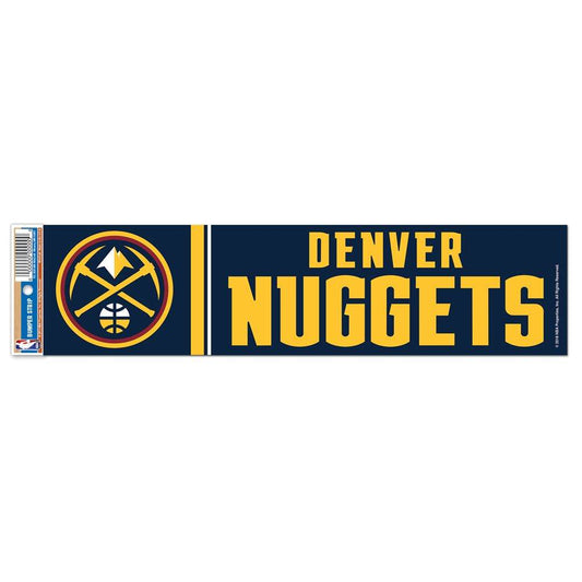 Denver Nuggets Decal 3x12 Bumper Strip Style Special Order - ToylandEU