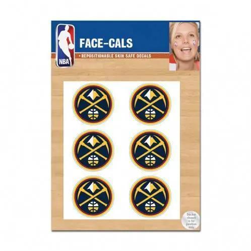  Denver Nuggets Face Tattoo Decals Waterless Peel And Stick -  ToylandEU™
