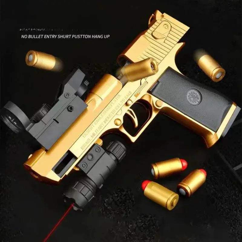 Desert Eagle Toy Gun With Shell Ejection Mechanical Pistol - ToylandEU