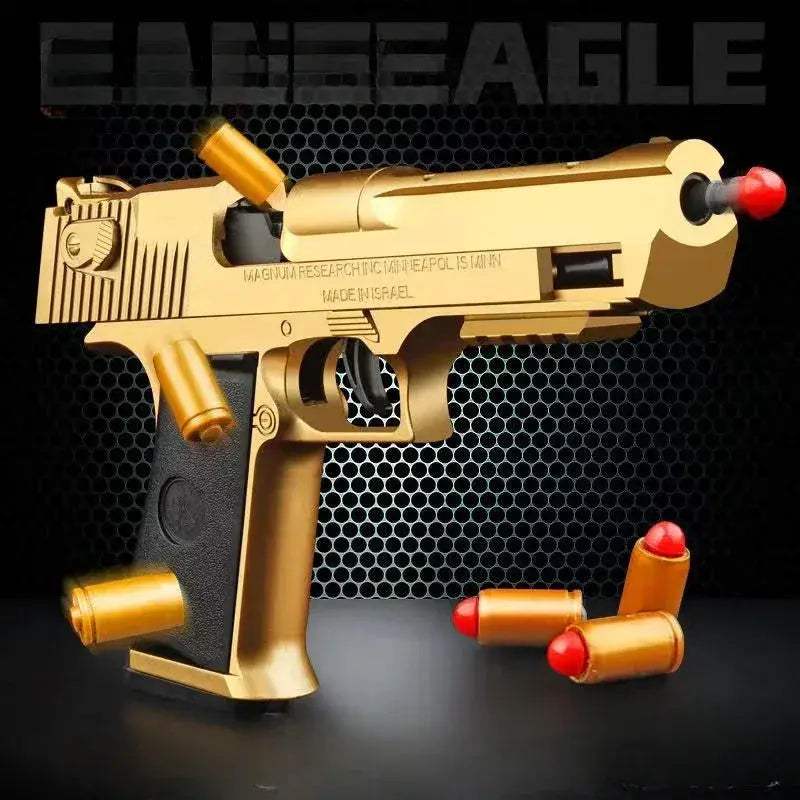 Desert Eagle Toy Gun With Shell Ejection Mechanical Pistol - ToylandEU