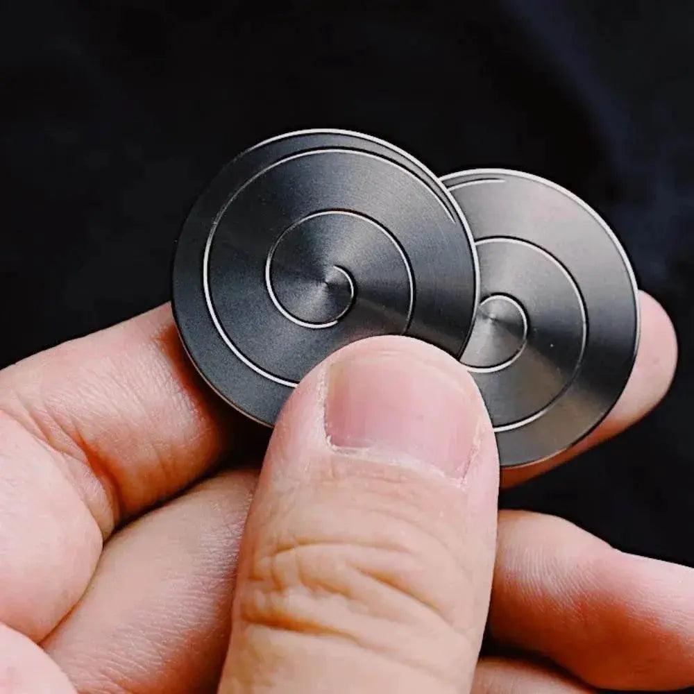  Desktop Coin Fingertip Gyro Transfer Good Luck Gyro Interest Pocket Toy Stainless Steel Gyro Adult Fingertip Toy For Children -  ToylandEU™